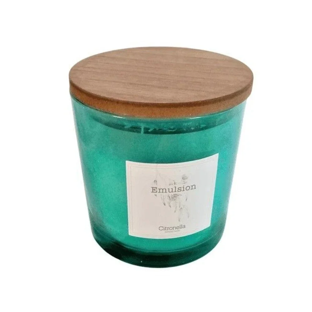 2 Pack - Citronella Candle Outdoor Indoor, 13 oz 1-Wick Jar Candle for Summer